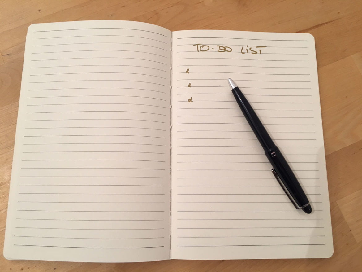 To-do-list, organisation
